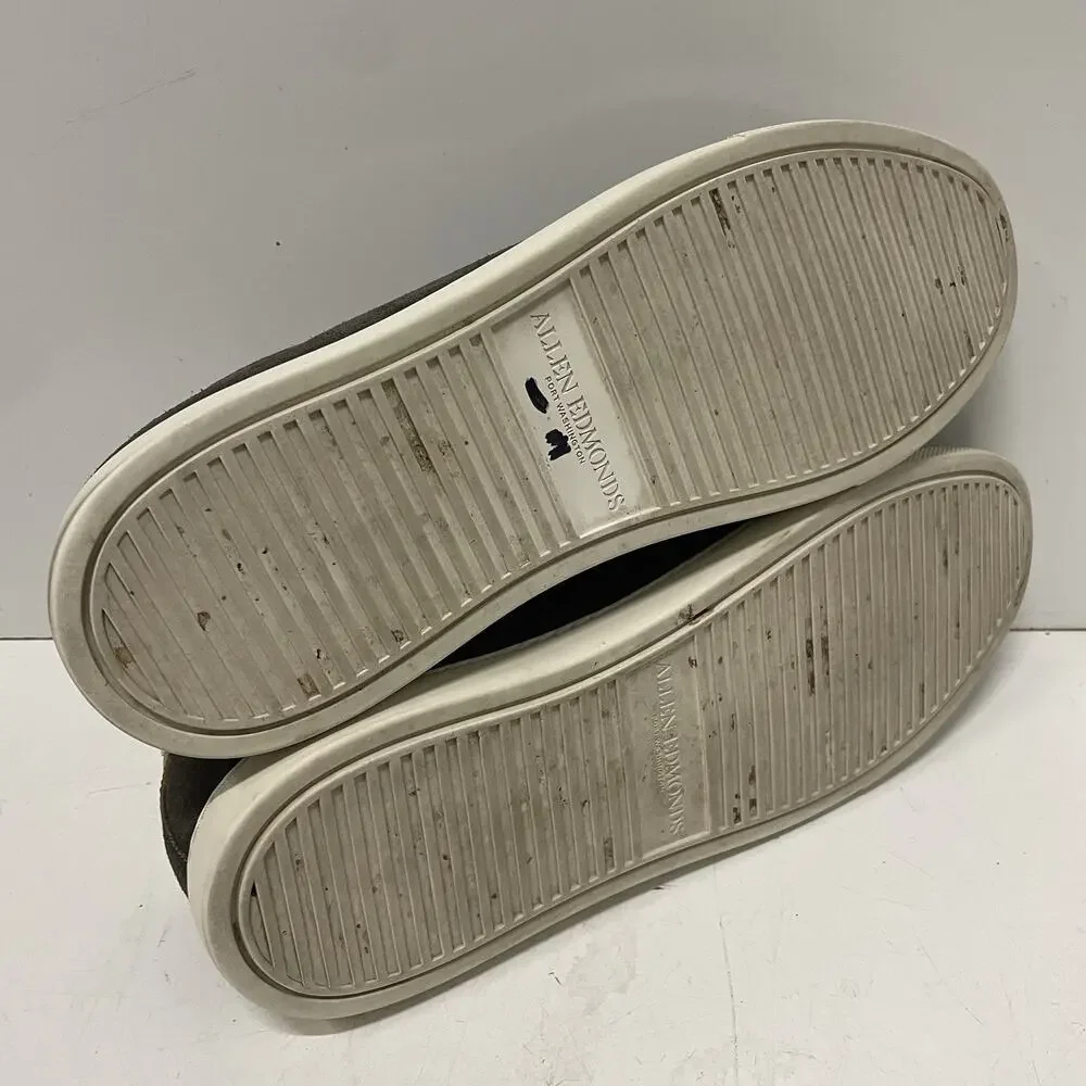 Allen Edmonds Men’s Suede Sneakers Size 12 D Courtside Design Dark Grey